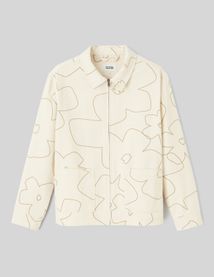 Veste zipp&eacute;e imprim&eacute;e