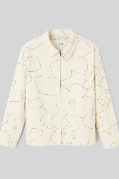 Veste zipp&eacute;e imprim&eacute;e