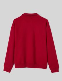 Sweat col montant avec broderie