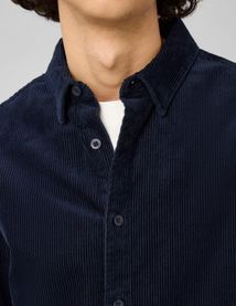 Chemise en velours c&ocirc;tel&eacute;