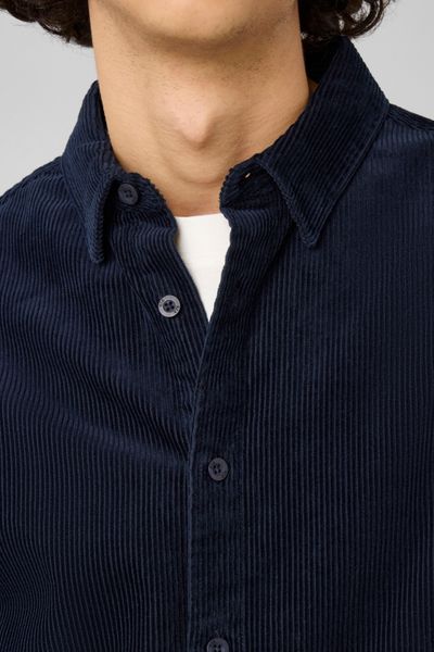 Chemise en velours c&ocirc;tel&eacute;