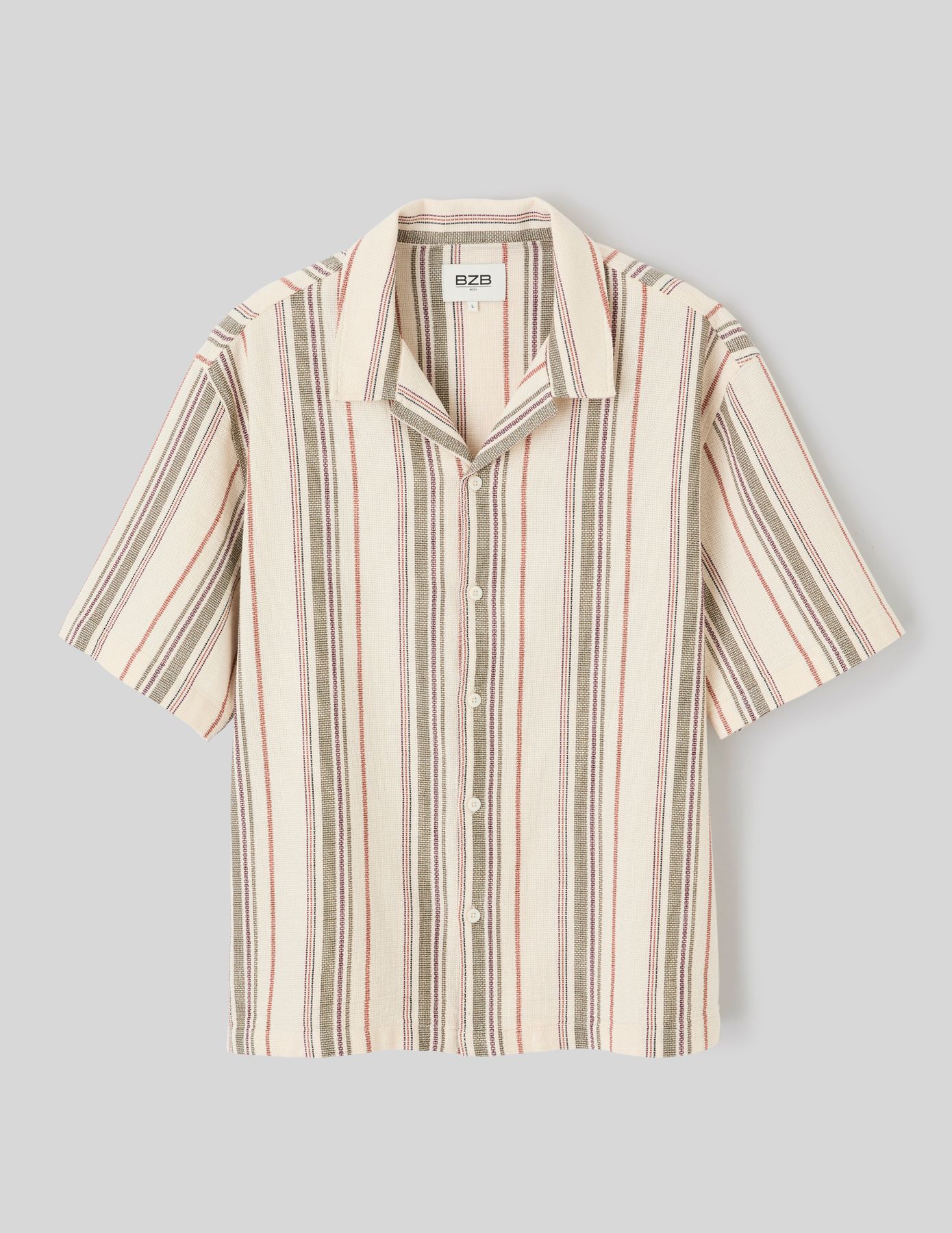 Chemise manches courtes ray&eacute;e