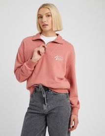 Sweat col montant zippé