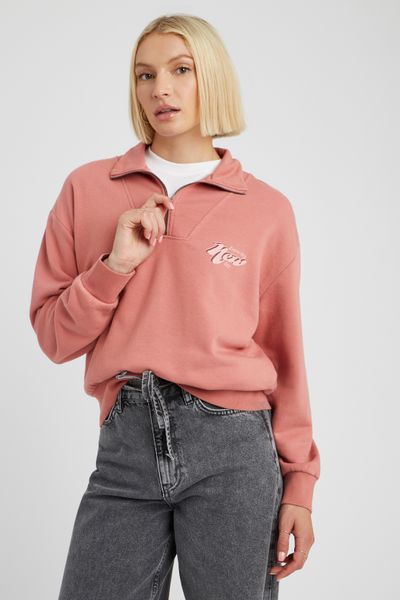 Sweat col montant zippé