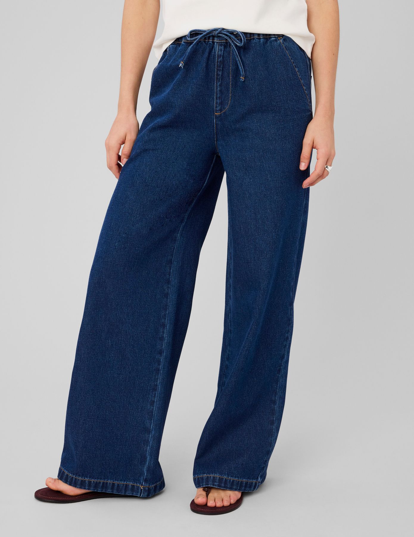 Pantalon denim fluide