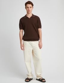 Polo maille ajourée