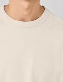 T-shirt lourd touché peau de pêche