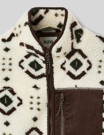 Veste zipp&eacute;e imprim&eacute;e