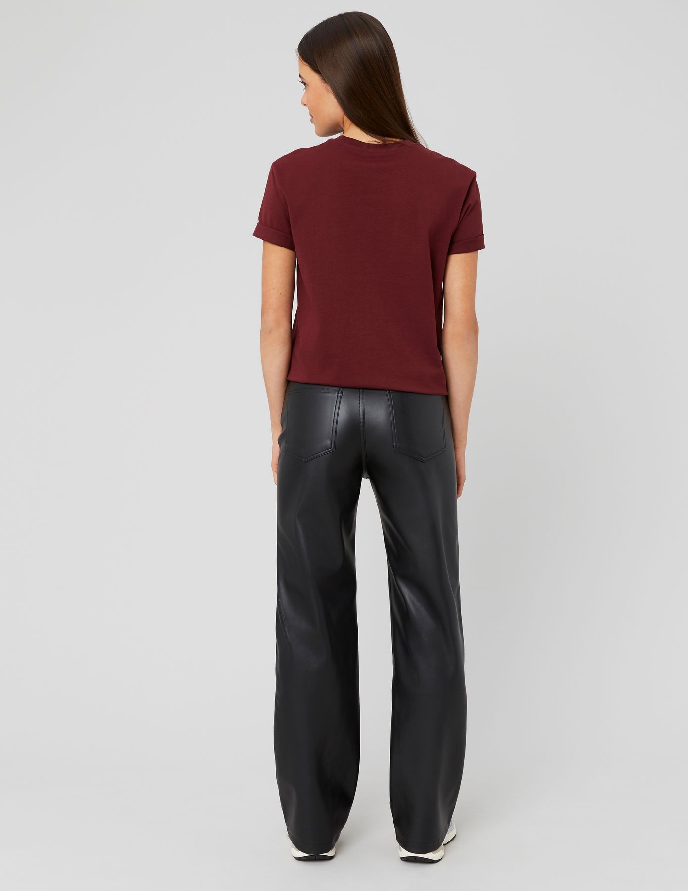 Pantalon tissu enduit