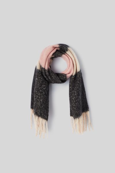 Echarpe ray&eacute;e &agrave; franges