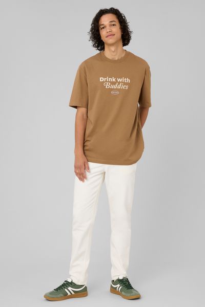 T-shirt imprim&eacute; et brod&eacute;
