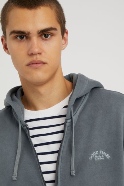 Sweat zipp&eacute; &agrave; capuche