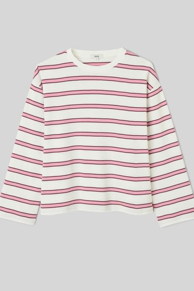 T-shirt ray&eacute; manches &eacute;vas&eacute;es