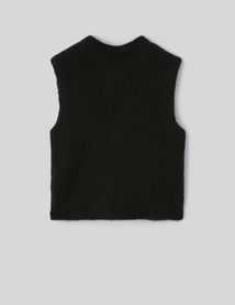 Gilet sans manches &agrave; noeuds