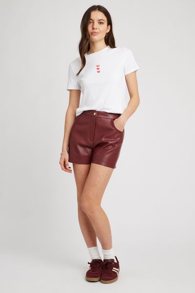 Short tissu enduit