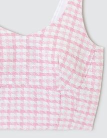 Top corset en tweed