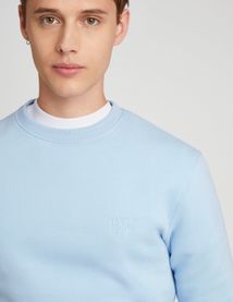 Sweat col rond brodé message