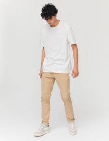 Pantalon chino ajusté