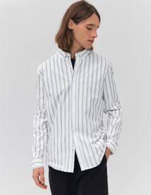 Chemise rayée droite