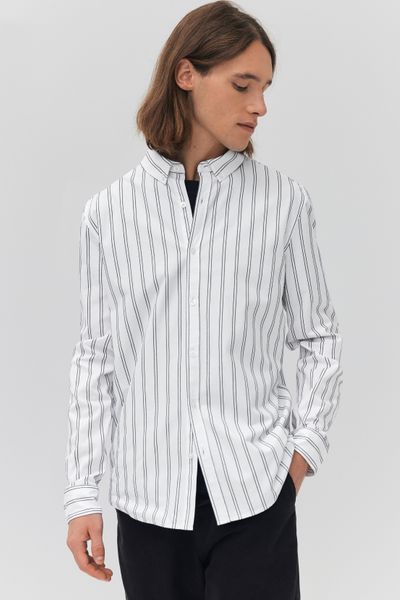 Chemise rayée droite