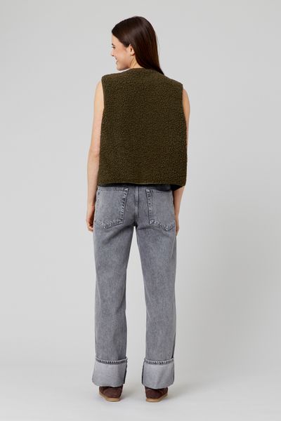 Gilet sans manches en sherpa