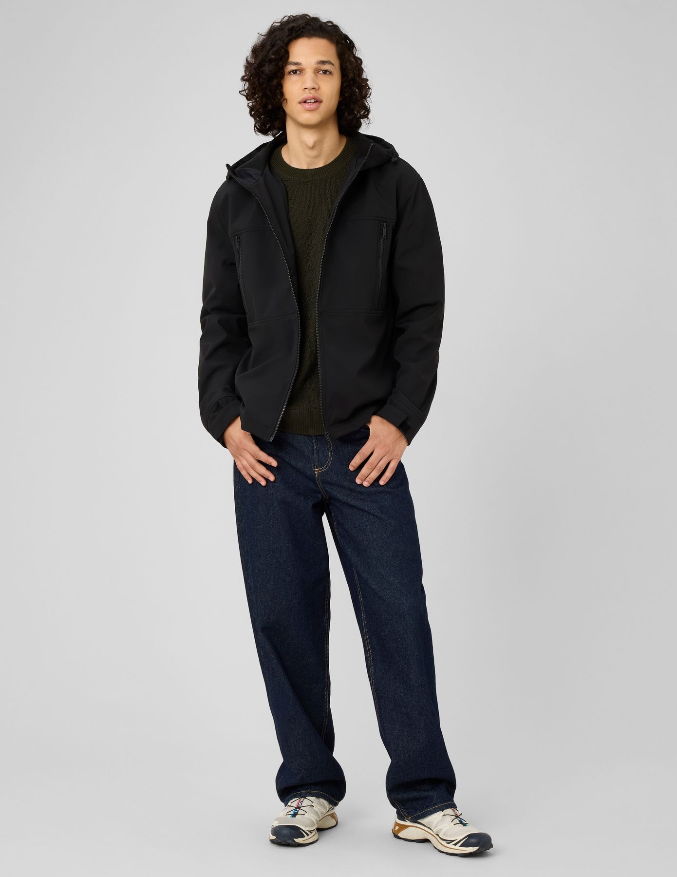 Veste &agrave; capuche zipp&eacute;e