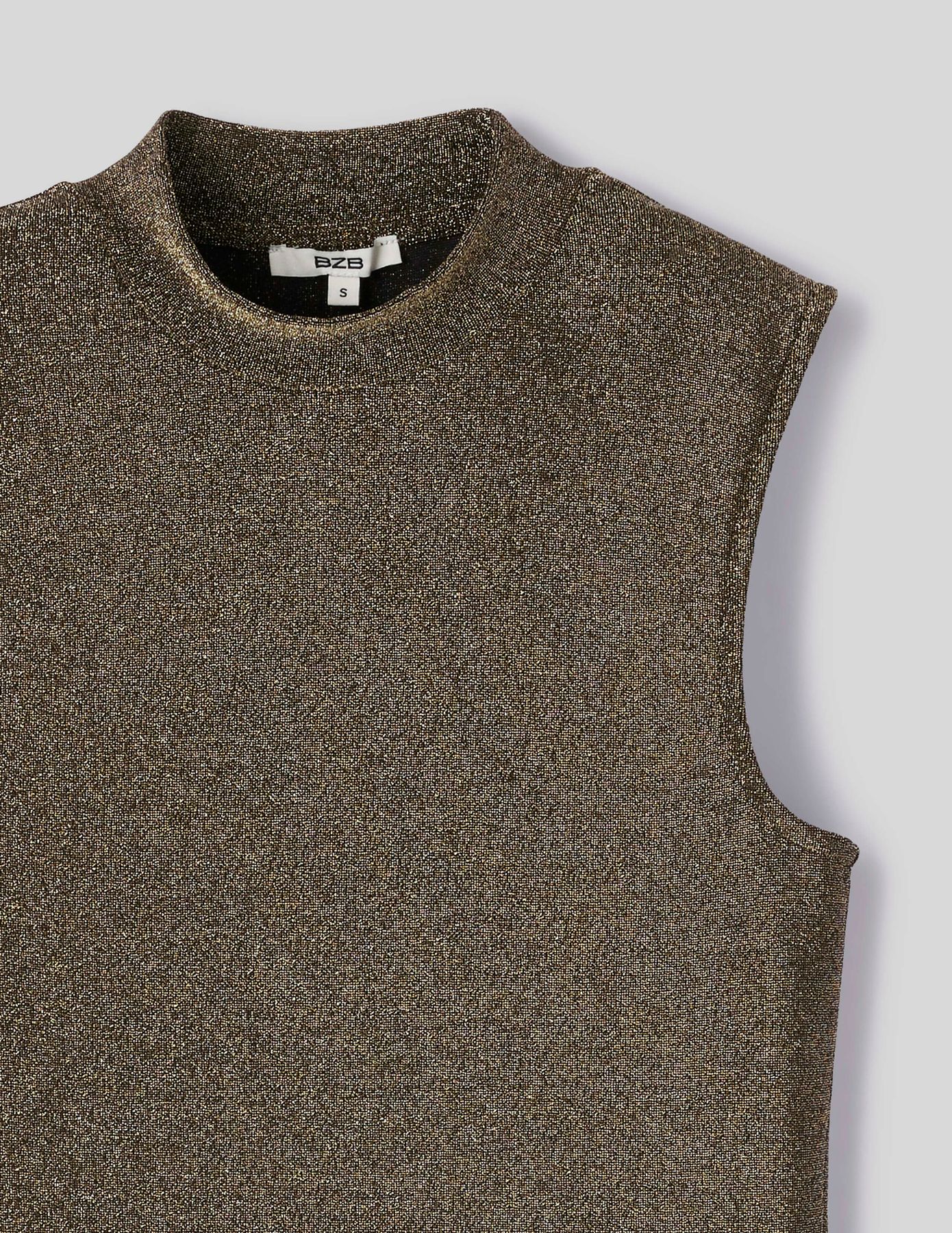 T-shirt sans manches pailleté