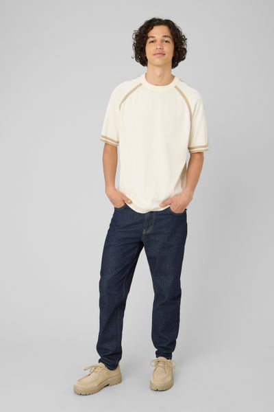 T-shirt en tricot bandes sport