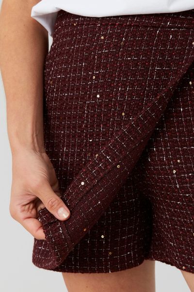Jupe short en tweed