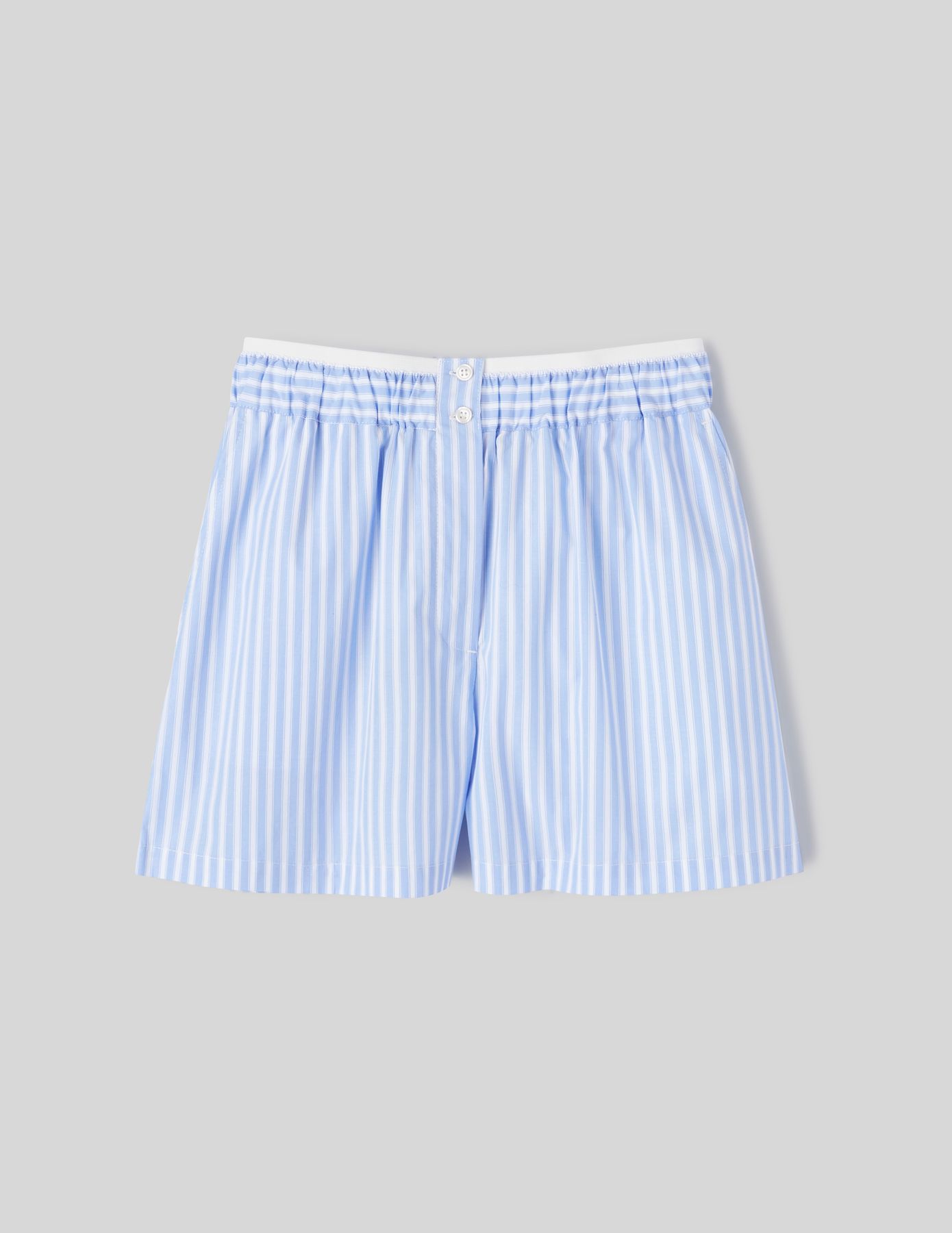 Short fluide caleçon rayé