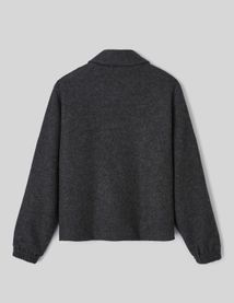 Blouson zippé en laine