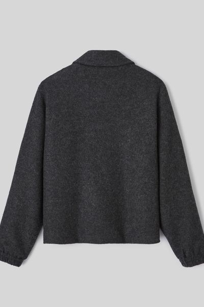 Blouson zippé en laine