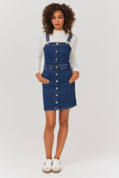 Robe chasuble en jean