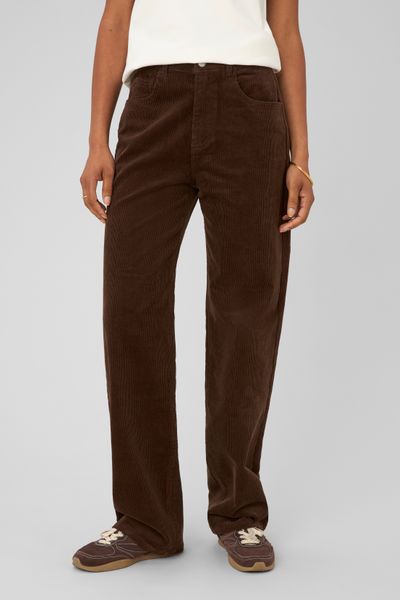 Pantalon straight velours