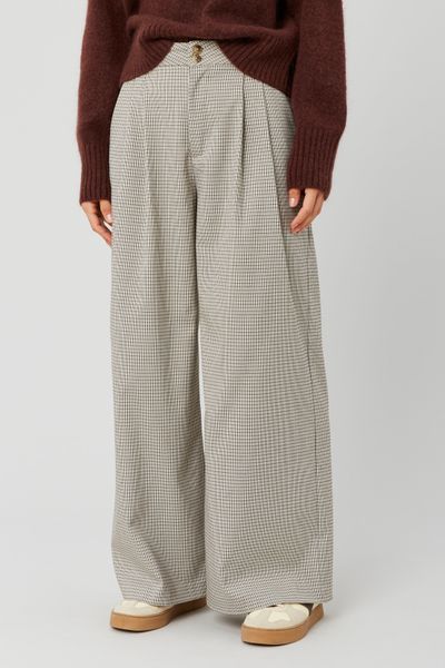 Pantalon carreaux à pinces