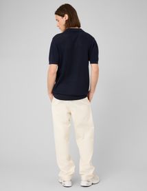 Polo maille ajour&eacute;e