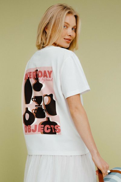 T-shirt imprim&eacute; devant / dos