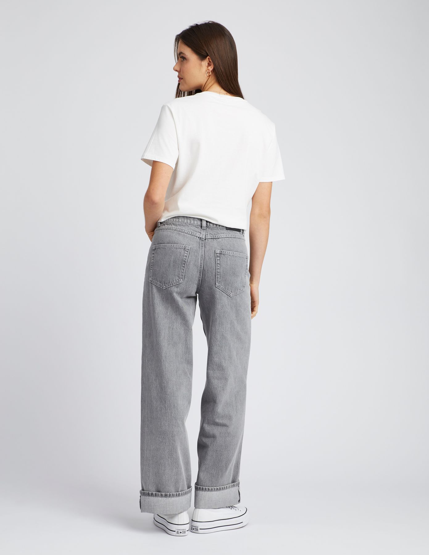 Jean wide leg revers