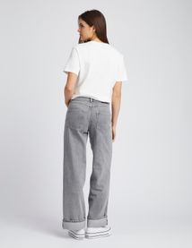 Jean wide leg revers