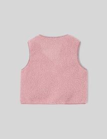 Gilet sans manches en sherpa