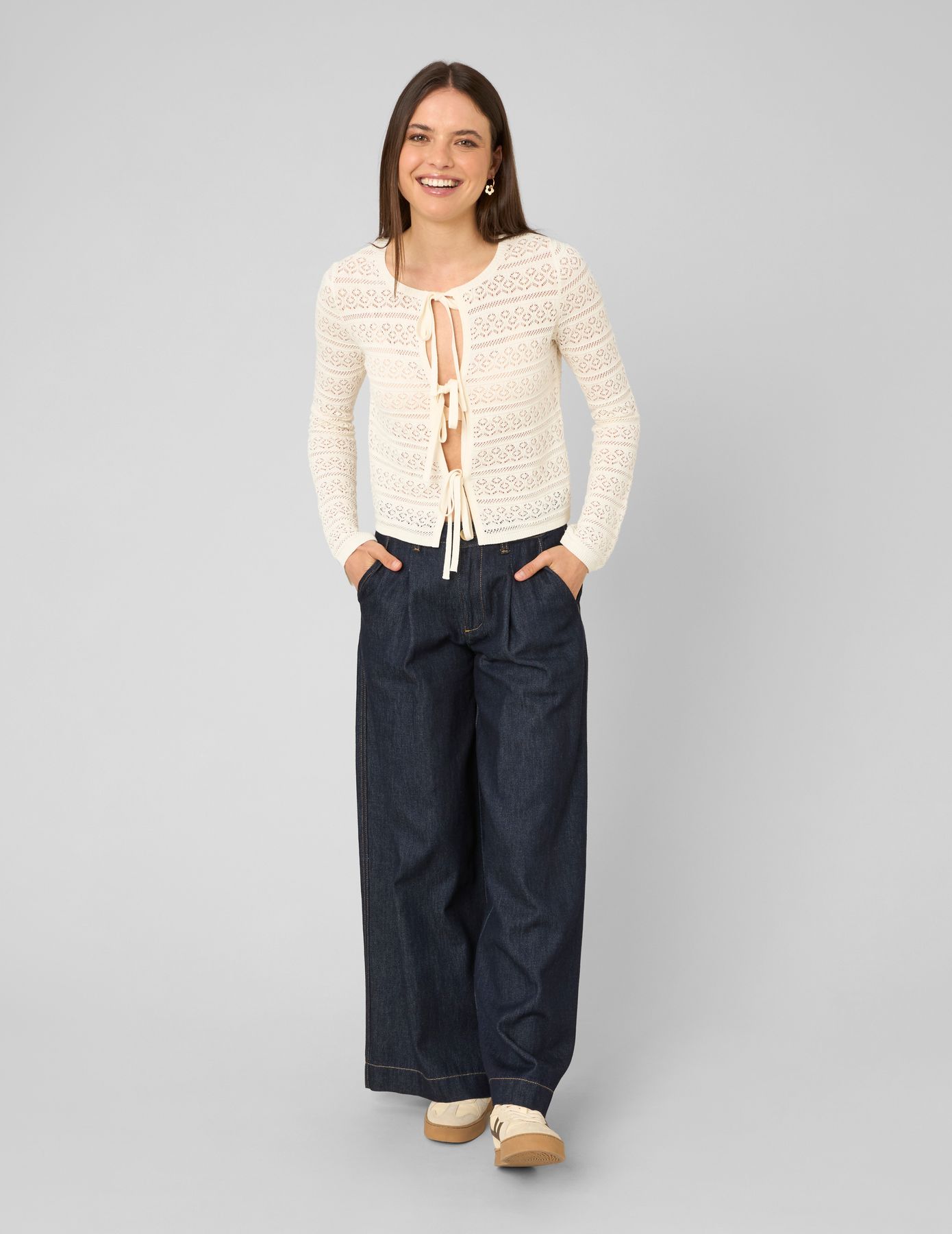 Gilet maille ajour&eacute;e