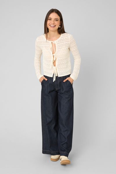Gilet maille ajour&eacute;e