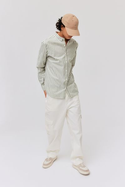 Chemise rayée droite