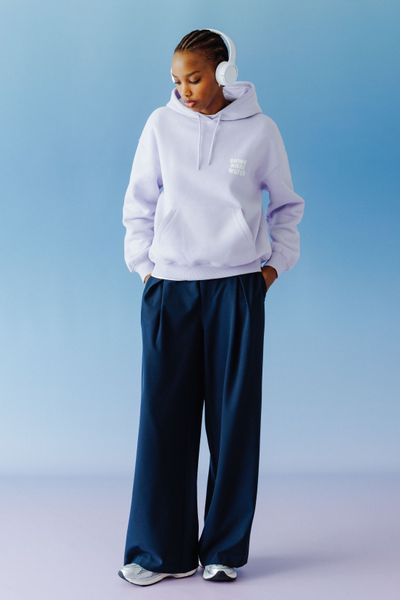 Pantalon large &agrave; pinces