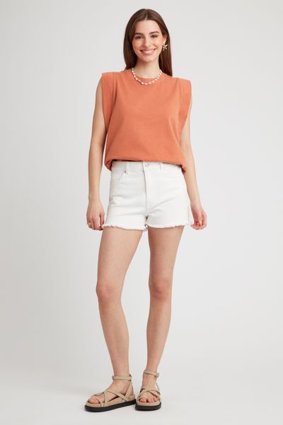 Short en jean raw cut