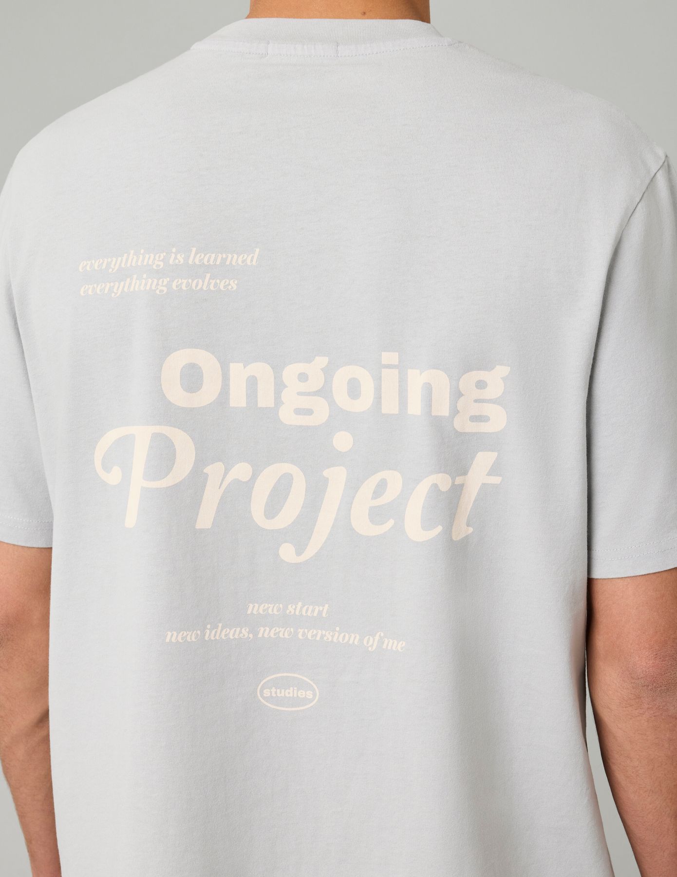 T-shirt garment dye imprimé