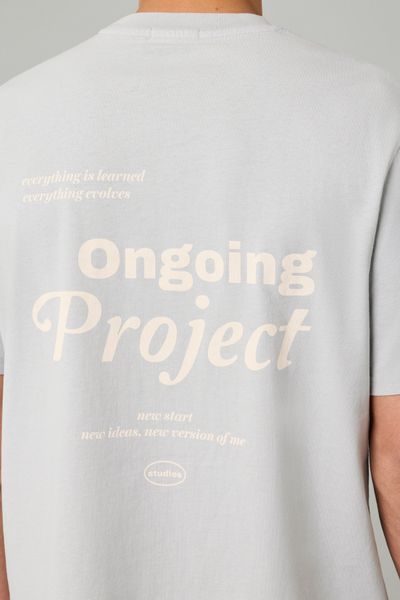 T-shirt garment dye imprimé