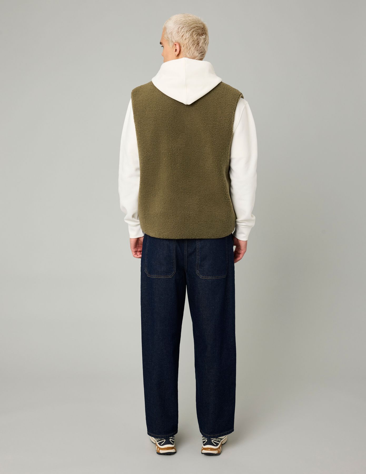 Blouson sans manches sherpa