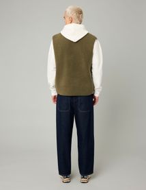 Blouson sans manches sherpa