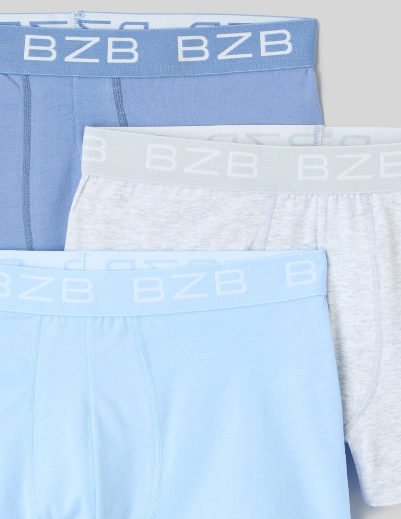 Lot de 3 boxers unis